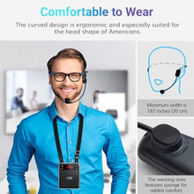 Load image into Gallery viewer, TONOR Voice Amplifier Wireless Microphone 25W, Portable Voice Amplifier for Teachers with Bluetooth Headset Mic, Portable Speaker Megaphone 25 m/82ft for Classroom, Training, Teaching, Yoga, K12, Black_219