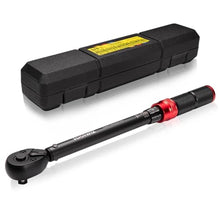 Load image into Gallery viewer, Toolwiz 3/8-Inch Drive Click Torque Wrench 5-45 Ft-Lb/6.8-61 Nm, Black_1