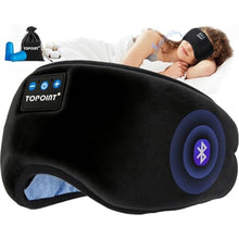 Load image into Gallery viewer, TOPOINT Sleep Mask with Headphones Bluetooth 5.4 Wireless, Sleep Headphones Earphones Earbuds with Microphone HD Speakers Music, Blackout Eye Mask for Sleeping Travel Meditation Men Women Cool Gadgets_1