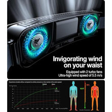 Load image into Gallery viewer, TORRAS 2024 Top Portable Waist Fan COOLiFY Zone 3, Ultra-Light Personal Wearable Belt Fan, 26ft/s Strongest Wind for Full Body CoolingNo.1 Cooling Area & Cool Tech Rechargeable for Outdoor/Jobsite, MoonlightSilver_8424