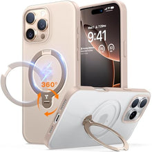 Load image into Gallery viewer, TORRAS 360 Spin Magnetic Stand for iPhone 16 Pro Max Case, Fit for MagSafe, Military Grade Protective Ostand Case for 16 Pro Max Phone Case with Stand Rotatable, Desert Pink 6.9 inch, RoseGold_1