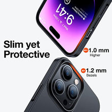 Load image into Gallery viewer, TORRAS OriginFit Case for iPhone 14 Pro Case Slim Fit, Super Thin Lightweight Hard PC Cover ONLY Compatible with iPhone 14 Pro Phone Case-6.1 Inch, Matte Black, MatteBlack_8239