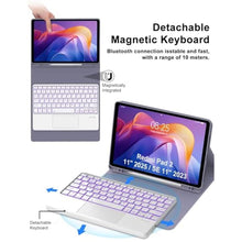 Load image into Gallery viewer, Touch Keyboard Case for Xiaomi Redmi Pad 2 11 Inch 2025 & Redmi Pad SE 11 Inch 2023 Case Keypad with Trackpad, Detachable Wireless Backlit Key Board Cover with Pen Slot for Mi Pad2 11'' Tab, Lavender, LavenderTrackpad_69