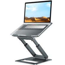 Load image into Gallery viewer, tounee Laptop Stand for Desk Adjustable Height, Telescopic Computer Stand with Pull Out Design Ergonomic Laptop Riser Fits All Laptops 10-17"-Gray_1