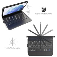 Load image into Gallery viewer, TQQ Touch for iPad (A16) 11th Generation Case with Keyboard (11", 2025) & 10th Gen (10.9", 2022) - 360 Rotatable, Thin & Light, Multi-Touch Trackpad for iPad (A16) 11th/10th Gen (Black)_1034