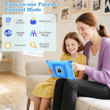 Load image into Gallery viewer, Trayoo Kids Tablet, 7IN Toddler Tablet for Kids with 32GB ROM, Shockproof Case, Education Apps Pre-Installed, Parental Control, WiFi, Netflix, YouTube, Blue_795