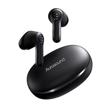 Load image into Gallery viewer, True Wireless Earbuds, 4 Mics Call Noise Cancelling Headphones 13mm Dynamic Driver for Deep Bass & Stereo Sound, Wireless Charging Case, Aadaptive EQ & Low Latency for Online Meeting & SportBlack_1