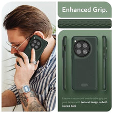Load image into Gallery viewer, TUDIA MergeGrip Phone Case for OnePlus 12 5G 2024 - Military Grade, Drop Tested, Dual Layer, Shockproof, Anti-Slip, Heavy Duty & Protector Cover Protective Phone Case - Pine Green_1260