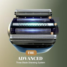 Load image into Gallery viewer, Tulzim Electric Foil Shaver: 3D Blades & IPX7 Waterproof, Light Blue, LightBlue_85