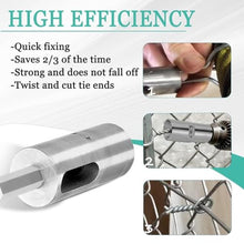 Load image into Gallery viewer, Twist Ties Tool for 9 Gauge Drill Chuck,High-tensile Wire Easy Twist Tool,Twisted Fence Tool for Fixing Chain Link Fence and Loop Fences_2529