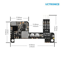 Load image into Gallery viewer, UCTRONICS PoE HAT for Raspberry Pi 4B, IEEE 802.3af-Compliant, 5V 2.5A Mini Power Over Ethernet Expansion Board for Raspberry Pi 4 B 3 B+_8247