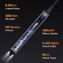 Load image into Gallery viewer, UF-TOOLS Mini Electric Screwdriver, 83 in 1 Cordless Rechargeable Small Power Screwdriver Set with 71 Bits, Led Light and Magnetic Mat, Professional Repair Tool for Phone Camera Laptop PC, Orange_18