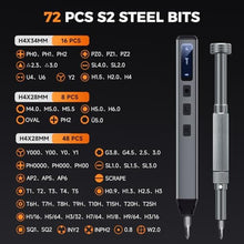 Load image into Gallery viewer, UF-TOOLS Mini Electric Screwdriver, 83 in 1 Cordless Rechargeable Small Power Screwdriver Set with 71 Bits, Led Light and Magnetic Mat, Professional Repair Tool for Phone Camera Laptop PC, Orange_20