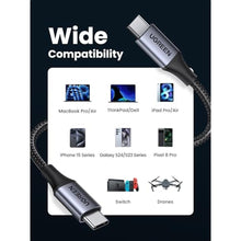 Load image into Gallery viewer, UGREEN 240W USB C to USB C Cable, Fast Charging USB C Cable for iPhone 17 Pro Max/16, Samsung Galaxy S25/S24, MacBook Pro/Air, iPad Pro/Air/Mini, Dell XPS, 3.3FT_855