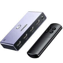 Load image into Gallery viewer, UGREEN HDMI 2.1 Switch 3 in 1 Out, 8K@60Hz, Aluminum, with Remote, Grey_1