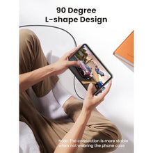 Load image into Gallery viewer, UGREEN Right Angle USB C Cable, 60W USB C Fast Charging Cable 90 Degree Compatible with iPhone 17/17 Air/17 Pro/16, MacBook Pro, iPad Pro, Samsung Galaxy S25/S24, Google Pixel 10/9, 6.6FT, Black_8078