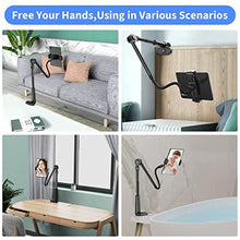 Load image into Gallery viewer, UHIKY 4.6"-11" Phone & Tablet Bed Holder with Wireless Remote,gooseneck Cellphone Stand,Flexible Overhead Mount clamp Clip for Desk Bedside headboard, Recording Filming, for iPhone/iPad/Tablet/Kindle_261