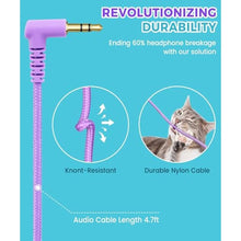 Load image into Gallery viewer, UKELALA C3 Foldable Kids Headphones Wired for School Boys Girls 3.5mm Jack, Purple_1276