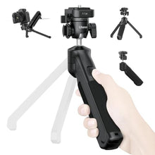 Load image into Gallery viewer, ULANZI TT38 One-Click Opening Vlogging Tripod Uka Quick-Release F38 w Cold Shoe Panoramic Ball Head w Hidden Hook, Camera Tabletop Flexible Travel Tripods for Sony/Canon/Nikon/Fujifilm and More, TTTripod_1