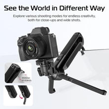 Load image into Gallery viewer, ULANZI TT38 One-Click Opening Vlogging Tripod Uka Quick-Release F38 w Cold Shoe Panoramic Ball Head w Hidden Hook, Camera Tabletop Flexible Travel Tripods for Sony/Canon/Nikon/Fujifilm and More, TTTripod_2167
