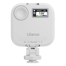 Load image into Gallery viewer, ULANZI U60 RGB Video Lights White LED Camera Light 360 Full Color Portable Photography Lighting w Quick Release Cold Shoe Adapter and Clip, 2500mAh Rechargeable CRI 95+ 2500-9000K Dimmable Panel Lamp_191