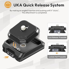 Load image into Gallery viewer, ULANZI UKA01 Camera Quick Release Plate, Tripod Mount Camera Adapter Kit, Black_18