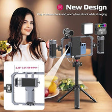 Load image into Gallery viewer, ULANZI Universal Phone Video Rig Kit with Handles, Aluminum Handheld Stabilizer Phone Video Filmmaking Grip for Video Maker Videographer with Cold Shoe for iPhone 16 15 14 13 Mini Pro Max 8 Plus, Black_8440