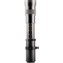 Load image into Gallery viewer, Ultimaxx 420-800mm (w/Converter 840-1600mm) f/8.3-16 HD Manual Telephoto Zoom T-Mount Lens Kit for Canon EOS 9000D 800D 760D 750D 700D 1300D 1200D T100, 4000D, 3000D, 2000D, 1500D DSLR Cameras, black_1854