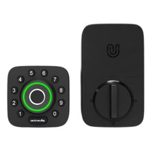 Load image into Gallery viewer, ULTRALOQ U-Bolt Pro Smart Lock with Door Sensor, 7-in-1 Keyless Entry Door Lock, Fingerprint ID, Smartphone, Auto Unlock, WiFi Deadbolt, ANSI Grade 1 Certified, BlackwithSatinNickel_2262