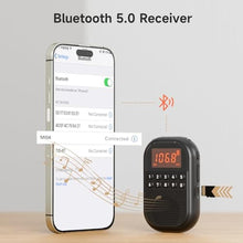 Load image into Gallery viewer, UMUTOO Portable Radio AM FM with Bluetooth, Pocket Radio Rechargeable, Black_652