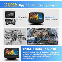 Load image into Gallery viewer, Underwater Fishing Camera, 4.3 Inch LCD, Infrared Night Vision, Wide Angle IP68 Waterproof Portable Fish Camera for Ice, Lake, Boat & Kayak Fishing, Black_161