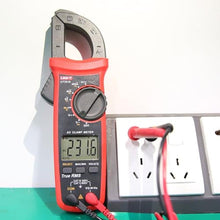 Load image into Gallery viewer, UNI-T UT201R Digital Clamp Meter 4000 Counts Multimeter Auto Range True RMS Clamp Meter DC Current Meter, Red_2466