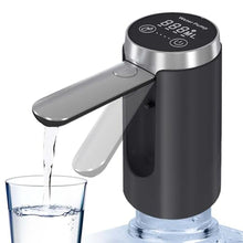 Load image into Gallery viewer, UNNEES Water Dispenser for 5 Gallon Bottle - Smart LED Display, Rechargeable Water Pump, Long-Lasting, Foldable Water Spout for 5 Gallon Bottle, Portable Water Dispenser for Home & Outdoor (Black)_1