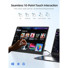 Load image into Gallery viewer, UPERFECT OLED Portable Monitor Touchscreen, 14" 3K 120Hz Gaming Monitor, Black_190