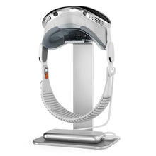 Load image into Gallery viewer, UPERGO Dock Stand for Apple Vision Pro, VR Headset Display Stand with Battery Holder, Silver_1
