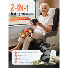 Load image into Gallery viewer, Upgrade 4 Massage Area Knee Brace & Red Light Therapy for Knee, Cord-Free Rechargeable Controller, 20Min Auto Shut-Off, 660nm & 850nm Red Light Therapy Device for Knee/Elbow/Shoulder., Grey_699