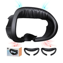 Load image into Gallery viewer, UPOK 3-in-1 PU Leather Facial Interface for Meta Quest 3 Christmas, Bigger FOV Frame, Thicked Face Pad Widly Cushion Enhance Comfort | Immersive Nose Light Blocker, Vent Grills Reduce Lenses Foggy, Black_1