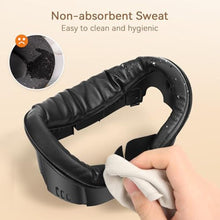 Load image into Gallery viewer, UPOK 3-in-1 PU Leather Facial Interface for Meta Quest 3 Christmas, Bigger FOV Frame, Thicked Face Pad Widly Cushion Enhance Comfort | Immersive Nose Light Blocker, Vent Grills Reduce Lenses Foggy, Black_7607