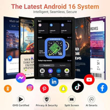 Load image into Gallery viewer, URAO Tablet,10.1" Android Tablet with Octa-core Processor 30GB RAM 128GB ROM HD IPS Touchscreen 8H Battery, Wi-Fi 6, BT 5.4, Dual Camera, Android 16 Tablets 2026, Charcoal_2216
