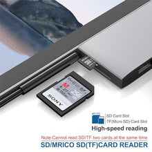 Load image into Gallery viewer, USB 3.0 Surface Pro 6/Pro 5/Pro 4 USB Hub Docking Station 4K HDMI Hub Adapter, SD & TF/Micro SD Memory Card Reader, 4K@30Hz HDMI Port Converter Accessories for Surface Pro 6/5/4, SurfaceProProProHub_149