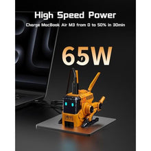 Load image into Gallery viewer, USB C Charger 65W (Black) (Yellow, Alpha65), BattlewarYellow_1075