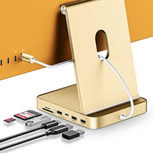 Load image into Gallery viewer, USB C Hub for iMac 24 inch 2021/2023/2024, Minisopuru i Mac Hub Support M.2 NVMe SSD, iMac Accessories for iMac M1/M3/M4/M5, i-Mac Adapter with USB A/C 10Gbps, SD/TF, M.2 SSD (Not Included), Yellow_1
