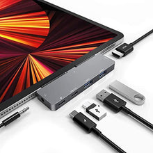 Load image into Gallery viewer, USB C HUB for iPad Pro, Adapter for iPad Air, iPad Pro Hub Docking Station with 4K HDMI,3.5mm Headphone Jack,2 USB3.0 Ports,USB C PD Charging&Data, for iPad mini M4 M2 11 12.9 13 inch Accessories_1