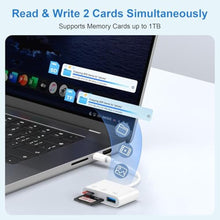 Load image into Gallery viewer, USB C SD Card Reader for Samsung Galaxy A37 A57 A17 A36 A16 5G A35 A15 A25, White_1632
