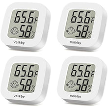 Load image into Gallery viewer, Vaikby Indoor Thermometer 4Pack, Humidity Gauge Meter Digital Hygrometer Room Thermometer for Home, Hight Accurate Temperature and Humidity Monitor, Large LCD Display Fahrenheit or Celsius_1