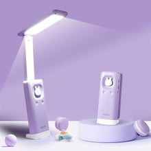 Load image into Gallery viewer, VAVOFO Cute Bunny Desk Lamp, Foldable LED Rechargeable Table Light, Eye-Caring Reading Lamp, 3 Color Modes & Dimmable, for Kids Girls Bedroom Study Dorm RoomPurple_1