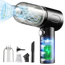 Load image into Gallery viewer, Vcwtty Electric Air Duster, 3-in-1 Compressed Air Duster, Keyboard Vacuum Cleaner & Air Blower, Replaces Canned Air, 12000PA Cordless Handheld Mini Vacuum for PC, Computer, Desktop, Car & Pet Hair, Black_1