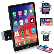 Load image into Gallery viewer, VECHTEL 10.4" Single Din Touchscreen Car Stereo with Wireless Carplay& Android Auto, Adjustable Car Radio with Bluetooth, Mirror Link, FM Radio, Subwoofer, SWC, Backup Camera_1