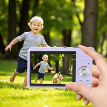 Load image into Gallery viewer, VELATEMOR HD 1080P Digital Camera, 2.8 inch 50MP, Auto Focus, Built in LED Light,Portable Compact Travel Camera for Students Girls Boys (Purple)_2004