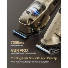 Load image into Gallery viewer, VGRPRO Hair Clippers for Men Professional, Cordless Hair Clippers for Hair Cutting, Mens Clippers and Trimmers Set, Electric Hair Trimmer for Men with Package Case (Gloden)_3724